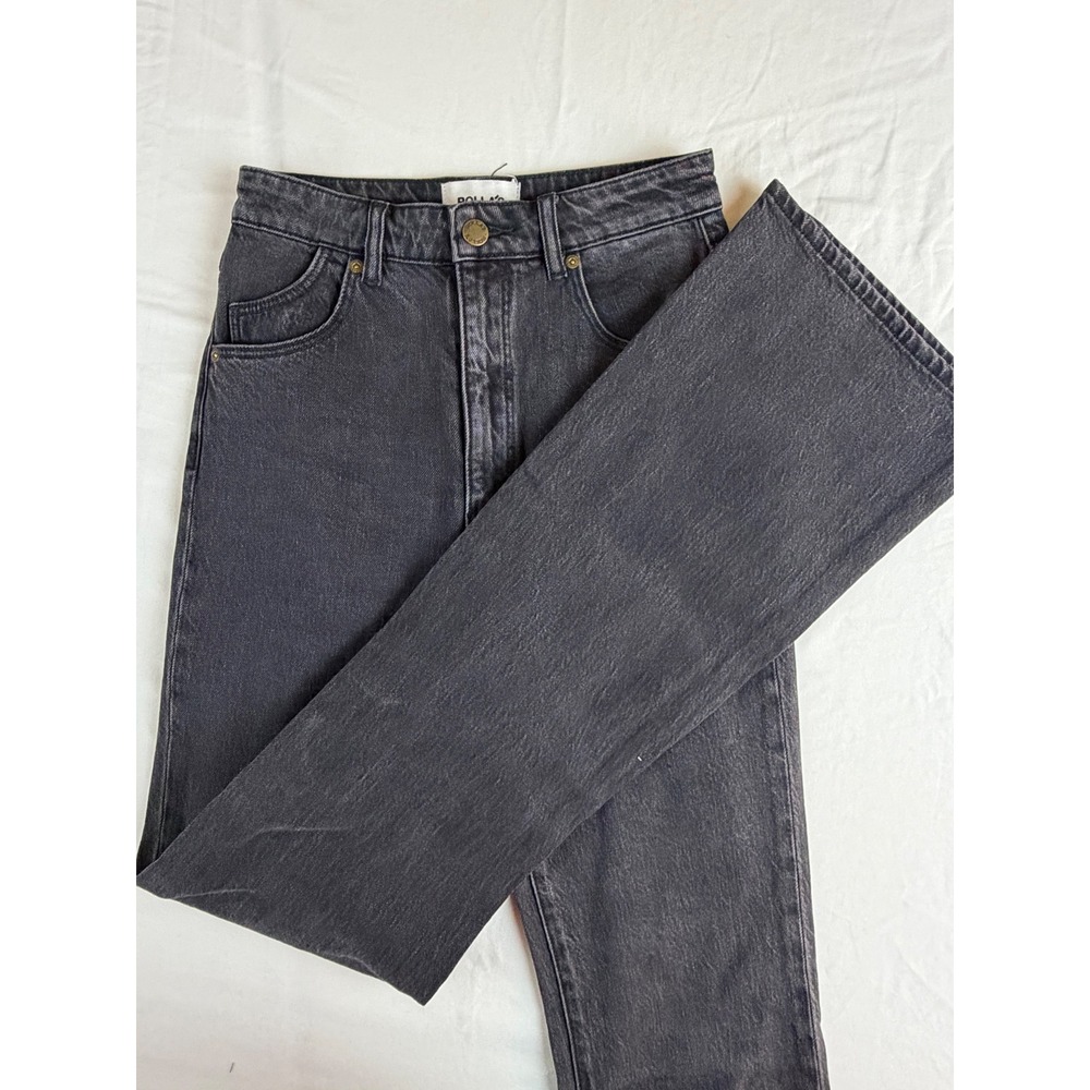 Rolla's Dusters Bootcut Jeans Women 26 Black High Rise Denim Pants